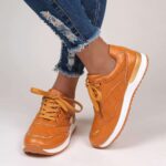 White Orthopedic Lace Up Shoes For Women 5