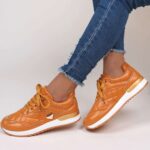 White Orthopedic Lace Up Shoes For Women 6