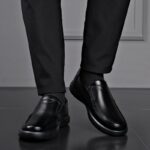 Chic Black Orthopedic Shoes For Men