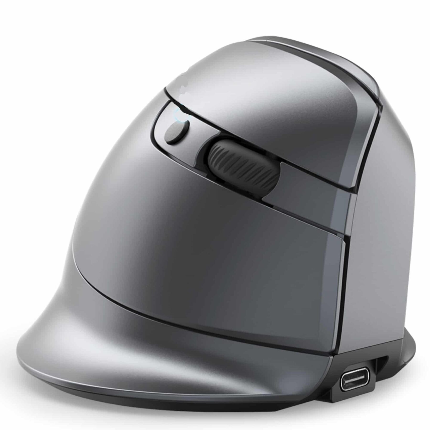 Grey Orthopedic Vertical Ergonomic Wireless Mouse 2
