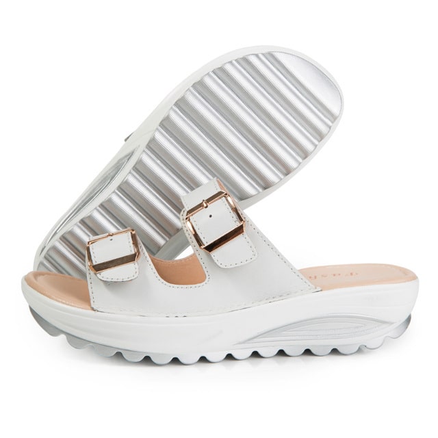 Women Open Toe Orthopedic Sandals White 40