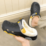 Lightweight Men Orthopedic Slipper With Holes And Faux Fur Lining 2
