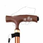 Four Legged Folding Orthopaedic Cane With Integrated Led Light