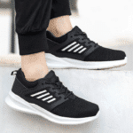 Orthopedic Safety Shoes With White Side Stripes
