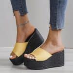 Women Orthopedic Summer Flip Flop With Heel